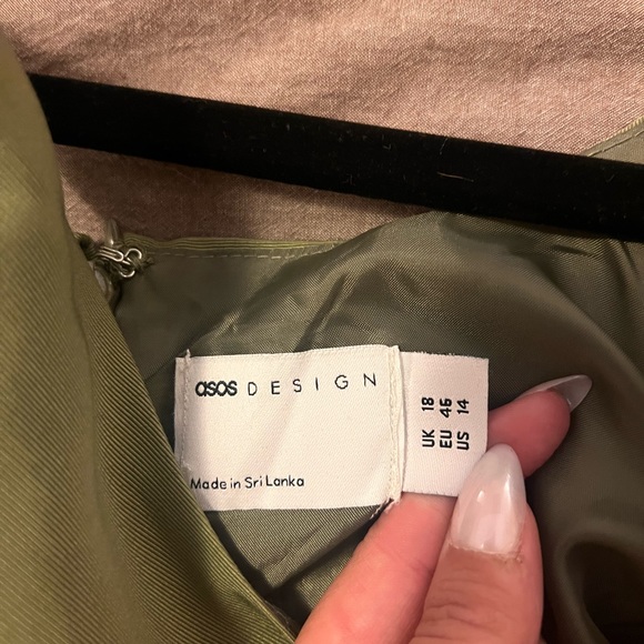 ASOS GREEN MINI DRESS - Picture 2 of 6